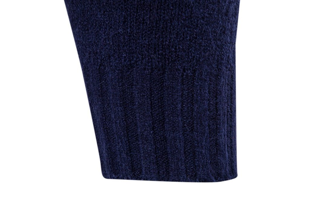 Herre striktrøje med høj hals strik til efterår og vinter_voghion.com