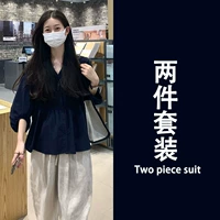 Широкие брюки [новая женская одежда весны 2025 года с рубашками различных стилей и сказочными развевающимися топами/популярные рубашки этого года, пользующиеся высоким спросом, с женственным темпераментом высокого класса]