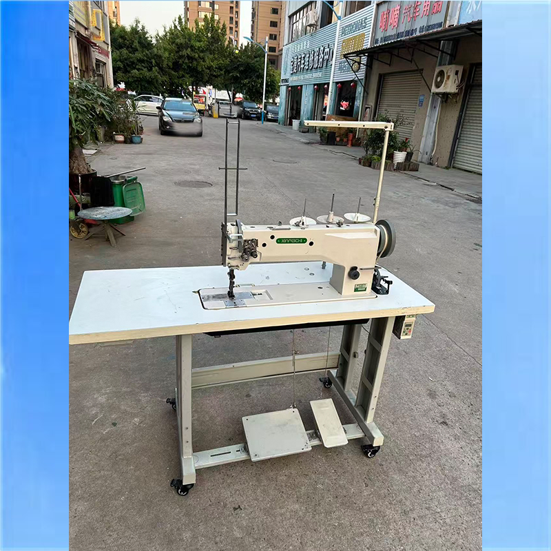 Long-Arm Triple Synchronous Thick Material Double-Needle Sewing Machine for Bags, Car Mats, and Tent Stitching 20606-18 Long-Arm Triple Synchronous Thick Material Double-Needle Sewing Machine for Bags, Car Mats, and Tent Stitching 20606-18