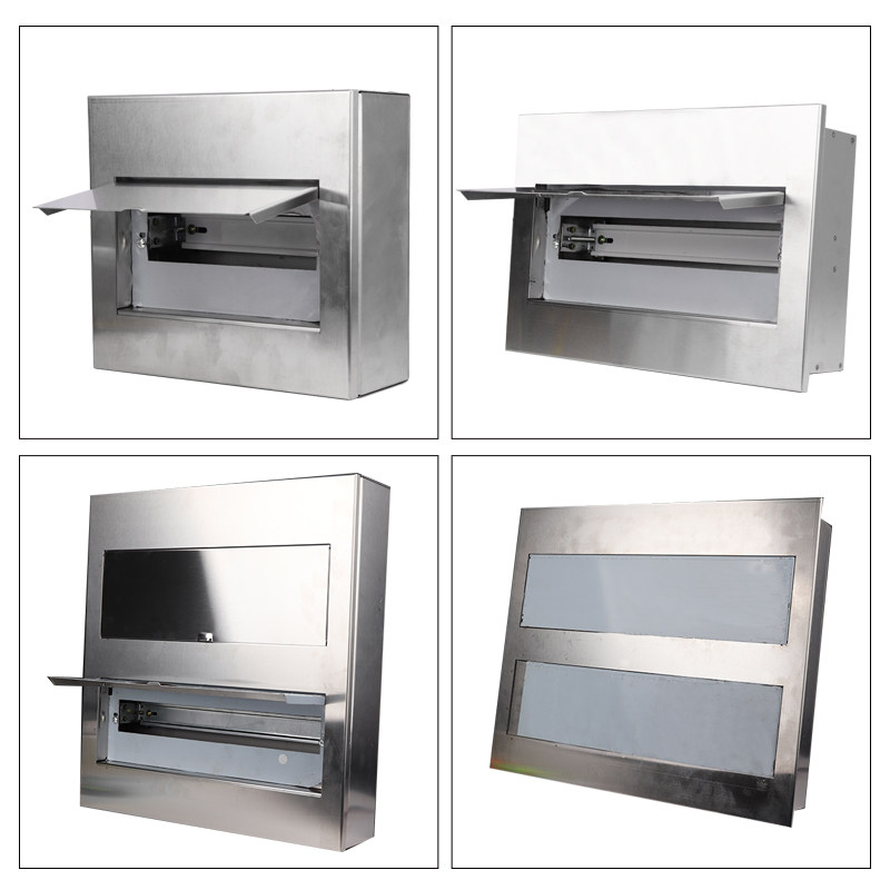 Household Stainless Steel Pz30 Electrical Box, Double Row, 48 Circuits, Concealed Installation, Rust-Proof, 18/20 Position Strong Current Box, Surface-Mounted Circuit Breaker Box
