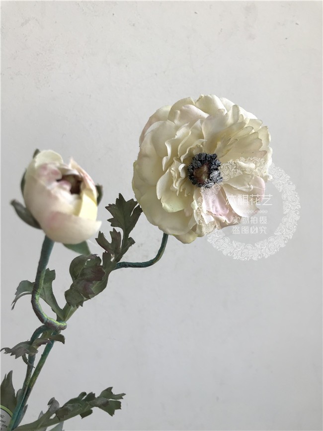 Mô phỏng Camellia Châu Âu giả hoa lụa hoa nhân tạo hoa Châu Âu trang trí nhà trang sức mô hình trang trí phòng mô hình - Hoa nhân tạo / Cây / Trái cây chậu hoa giả để bàn