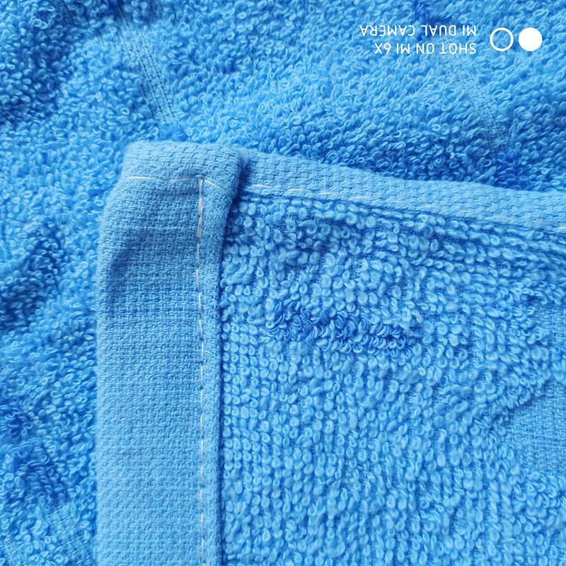 Sinh viên gối màu xanh bông cotton đơn thấm mồ hôi cặp vợ chồng đại học mã hóa dày lên màu xanh tinh khiết 50 × 70 vỏ gối vuông
