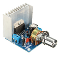 Fever TDA7297 two-channel power amplifier board noiseless AC and DC 12V car and motorcycle power amplifier board