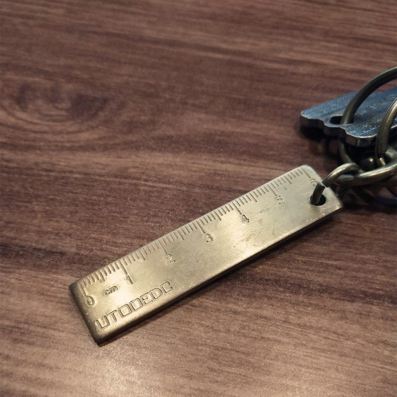 汽车防丢钥匙牌 激光刻字钥匙扣 定制黄铜钥匙