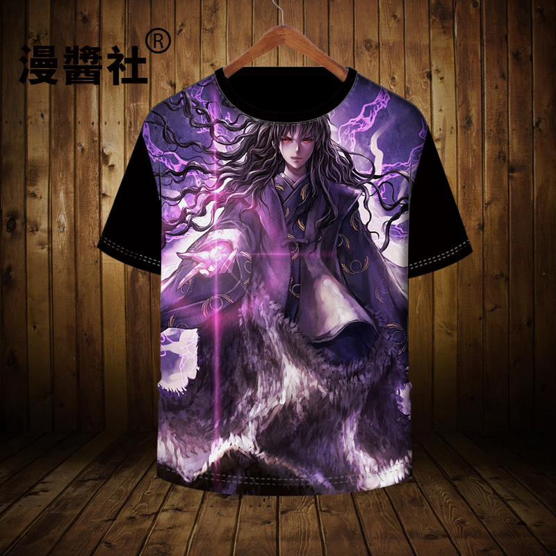 Inuyasha anime xoay quanh hoa chuông Gwynet giết chết Nai Nai mùa hè tay ngắn hai nhân dân tệ in áo thun - Carton / Hoạt hình liên quan hình nhãn dán cute