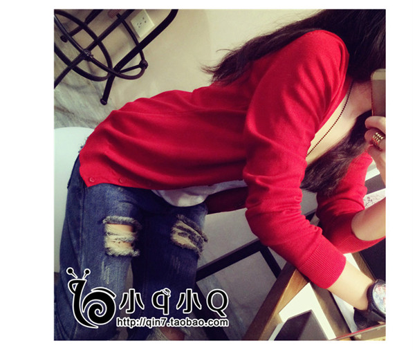 Áo len dệt kim nữ cardigan mới Phiên bản Hàn Quốc mùa xuân và mùa thu nhỏ gió nhẹ áo sơ mi điều hòa cỡ lớn Áo cổ chữ V dài tay áo len mỏng mùa hè cardigan nữ
