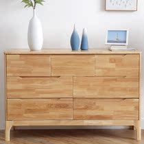 Nordic full solid wood bucket cabinet storage cabinet 4 5 6 7 bucket combined drawer multifunction modern minimalist lockers