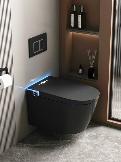 日本横田正野壁挂式智能马桶103G全自动翻盖隐藏式水箱悬浮挂便器