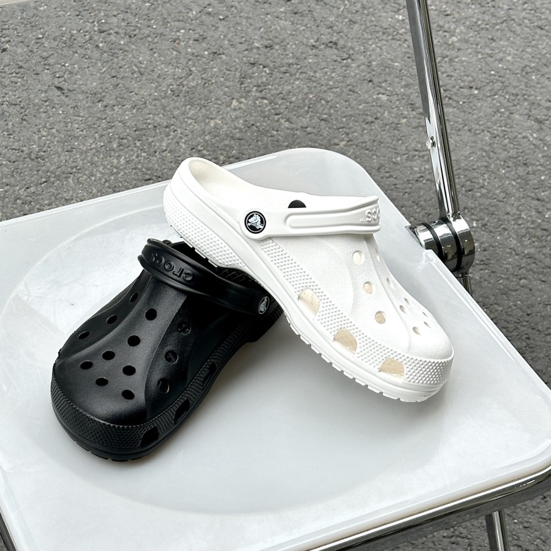Crocs Baya Men's and Women's Couple Beach Clogs Slip-On Sandals 10126-100/001 Crocs Baya Men's and Women's Couple Beach Clogs Slip-On Sandals 10126-100/001