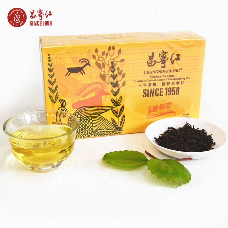 滇红茶云南红茶浓香型滇红茶叶云南茶叶盒装昌宁红茶唇相恋100g