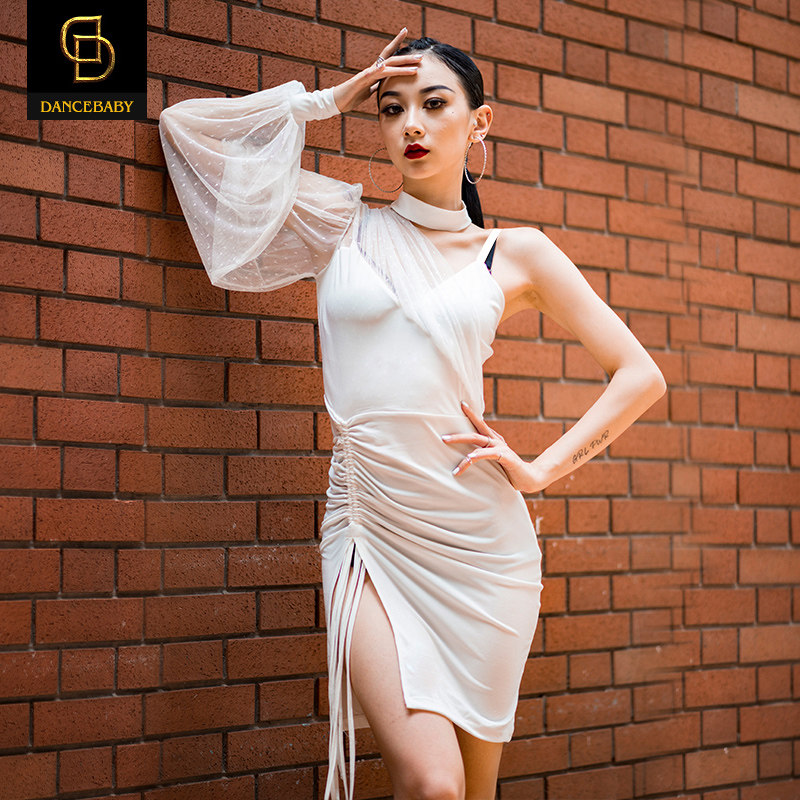 dancebaby Latin dance skirt practice suit dress costume set spring and autumn new net training suit YS262