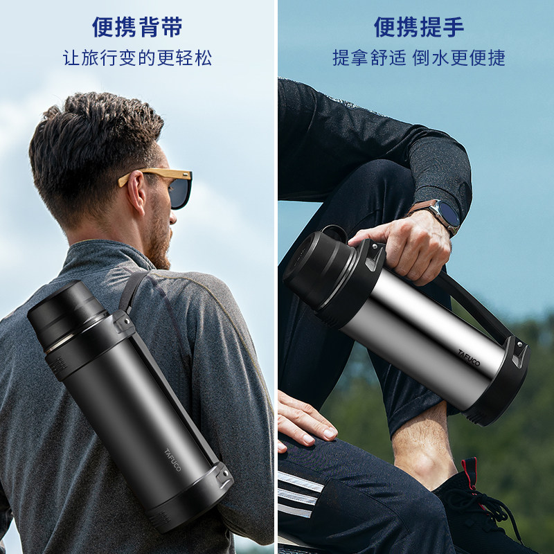 日本 TAFUCO 泰福高 T1252 乐行超大容量保温壶 2L 双重优惠折后¥59包邮 2色可选