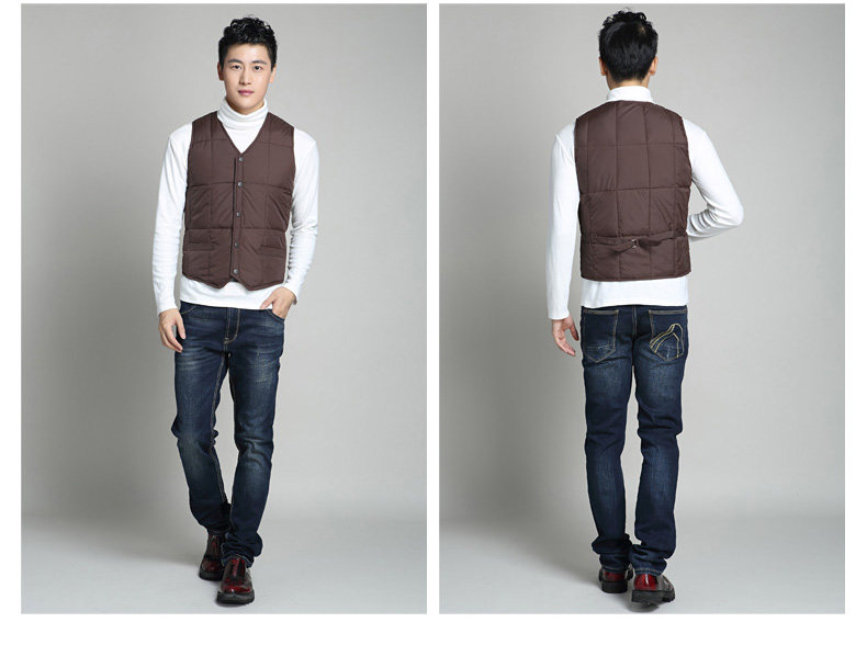Débardeur homme gilet en nylon pour hiver - Ref 1588655 Image 16