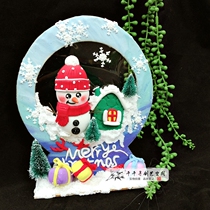 Christmas crystal ornaments 1# wooden White embryo DIY ultra-light clay material thousands of creative hand-sent tutorial