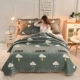 Tinh thể trải giường nhung cộng với nhung dày tấm bìa bông Continental Quilt kang tatami ba mảnh ren bedspread - Trải giường