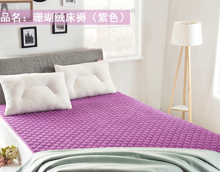 Habitat Yi Ge thảm san hô dày sub-máy-rửa tấm nệm mềm gấp nệm Simmons bảo vệ mat tatami - Nệm nệm kymdan
