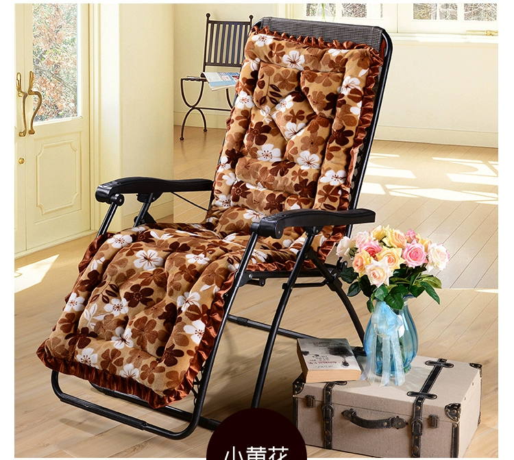 Chống trượt pad dày mùa đông ngủ trưa ghế wicker tựa lưng gấp boong ghế đệm sếp ba mảnh ghế sofa đệm - Ghế đệm / đệm Sofa