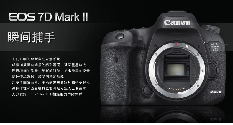 Máy ảnh kỹ thuật số chuyên nghiệp Máy ảnh kỹ thuật số SLR HD 7D MarkII của Canon Canon EOS 7D MarkII