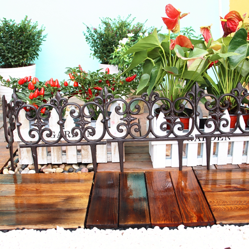 Retro garden lawn cast iron fence guard rail fence fence fence fence Decorative Courtyard Wall Outdoor-Taobao