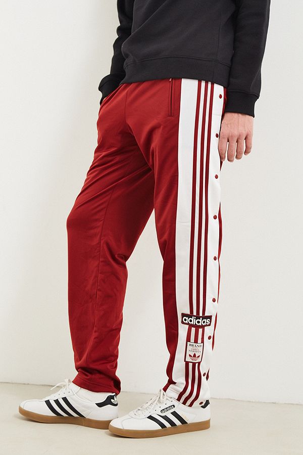 adibreak track pants red
