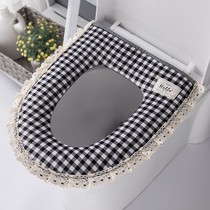 Elderly sitting Pence chair cover padded toilet cushion toilet cushion winter toilet cushion ring waterproof universal thickened zipper style