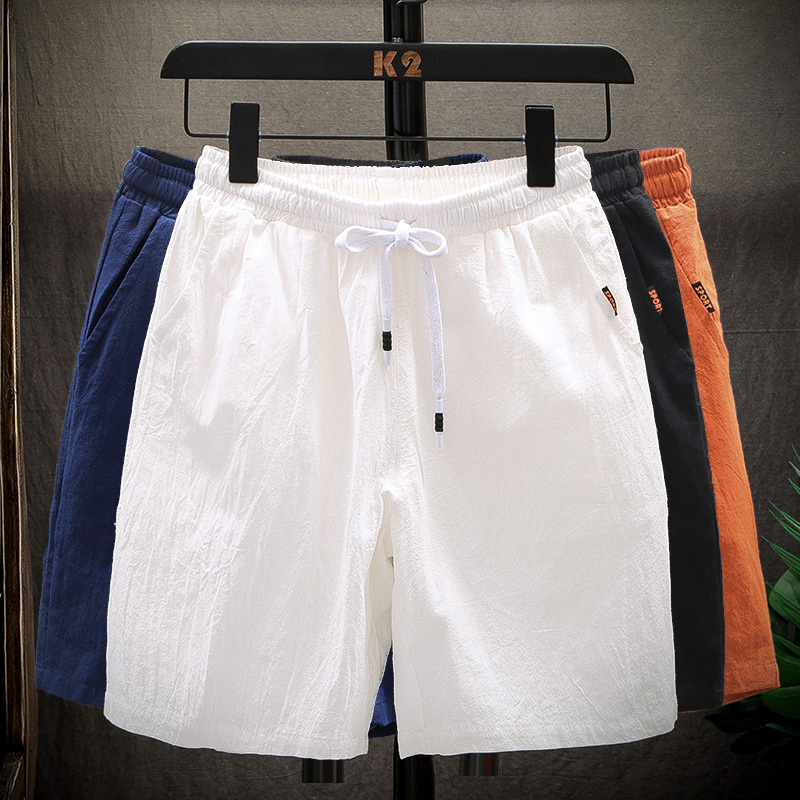 Men's Summer Shorts, Five-Point Length, Pure Cotton, Sports Beach Shorts, Trendy Loose Casual Four-Point Length Shorts Men's Summer Shorts, Five-Point Length, Pure Cotton, Sports Beach Shorts, Trendy Loose Casual Four-Point Length Shorts