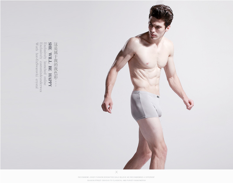 Đồ lót nam Jianxiang quần boxer nam u lồi đồ lót nam quần short gợi cảm quần bốn điểm đầu năm nay quần lót lọt khe nam 