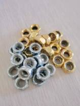 Slide plate side nut Bridge end bracket nut Slide plate nut Inch m8 lock wheel nut Double-up long plate special nut