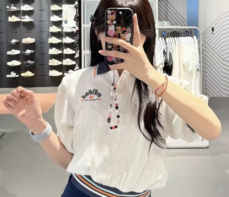 Kuizi's Outlet Adidas Women's Classic Knit Short-Sleeve Polo Shirt Jm8001 Kuizi's Outlet Adidas Women's Classic Knit Short-Sleeve Polo Shirt Jm8001