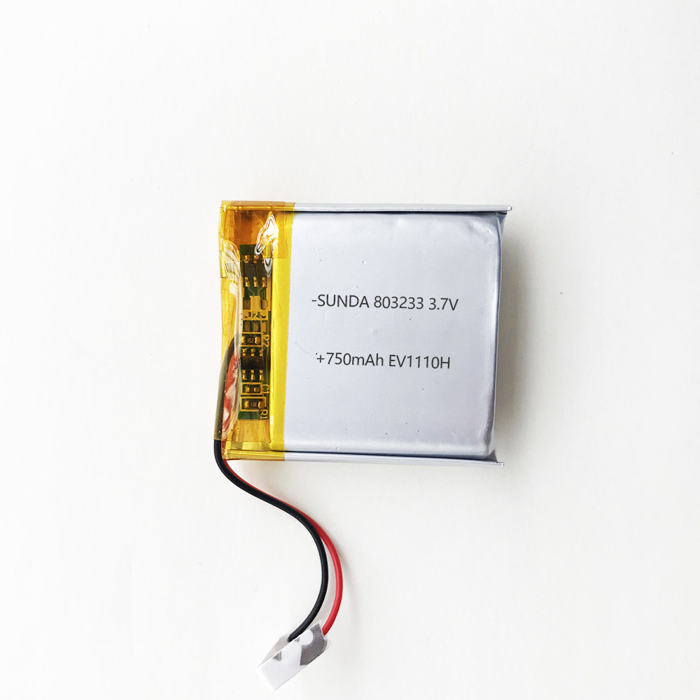 803233 Battery smart watch EV1110H Battery Battery Battery 750mAh Battery Battery 3 7V Battery
