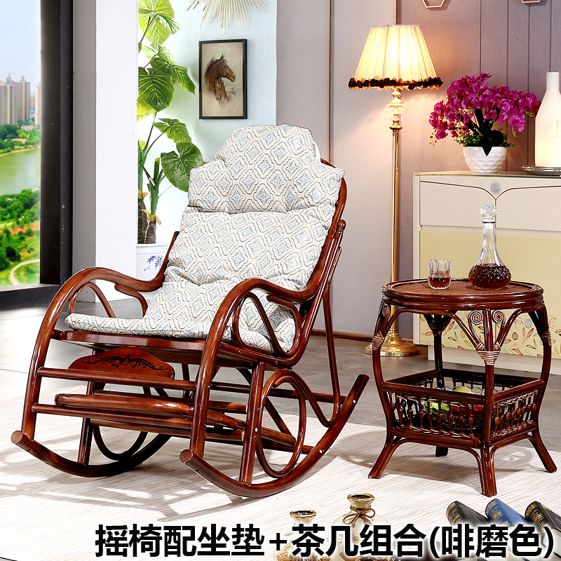 Купить Кресло-качалка Балкон ротанга кресло-качалка для взрослых с ...