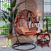 Balcony casual real Vine basket swing swing adult rocking chair dormitory home birds nest hanging chair single rattan chair cradle