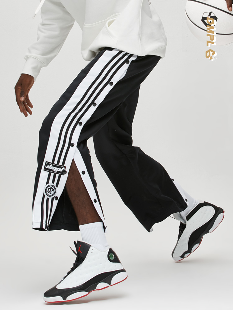 cba breasted buckle pants full open basketball pants men's trousers fog three bar straight pants Summer thin American sports pants