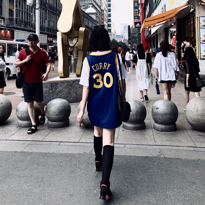 No. 30 Curry Jersey Set Summer Loose Sports T-Shirt Golden State Warriors Vest Men's Training Basketball Uniform Women's