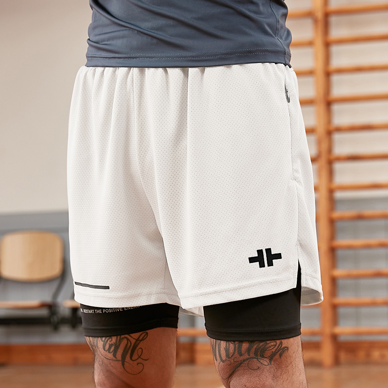 Men's Basketball Shorts, American Style Loose Fit, Marathon Fitness Quarter Pants, Running Training Quick-Dry Sports Pants