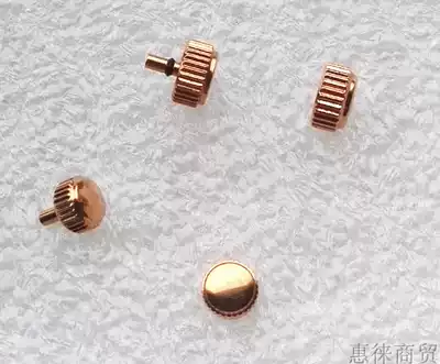 All-Steel rose gold Non-standard long neck flat head table head 6mm Crown 5mm watch accessories