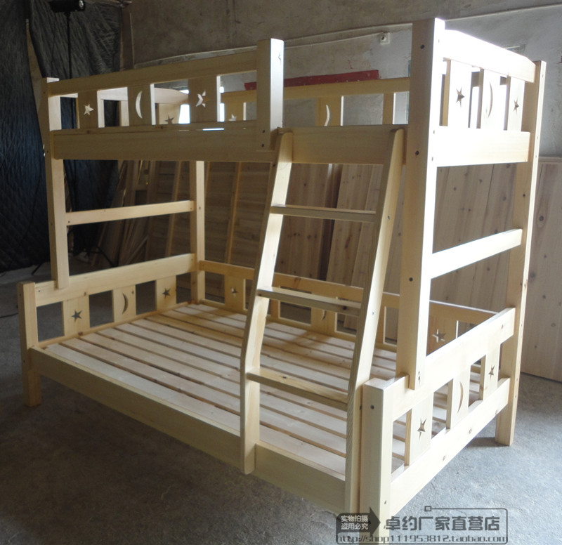 Купить Двухъярусная детская кровать Ухань весь лес, полный сосновой ...