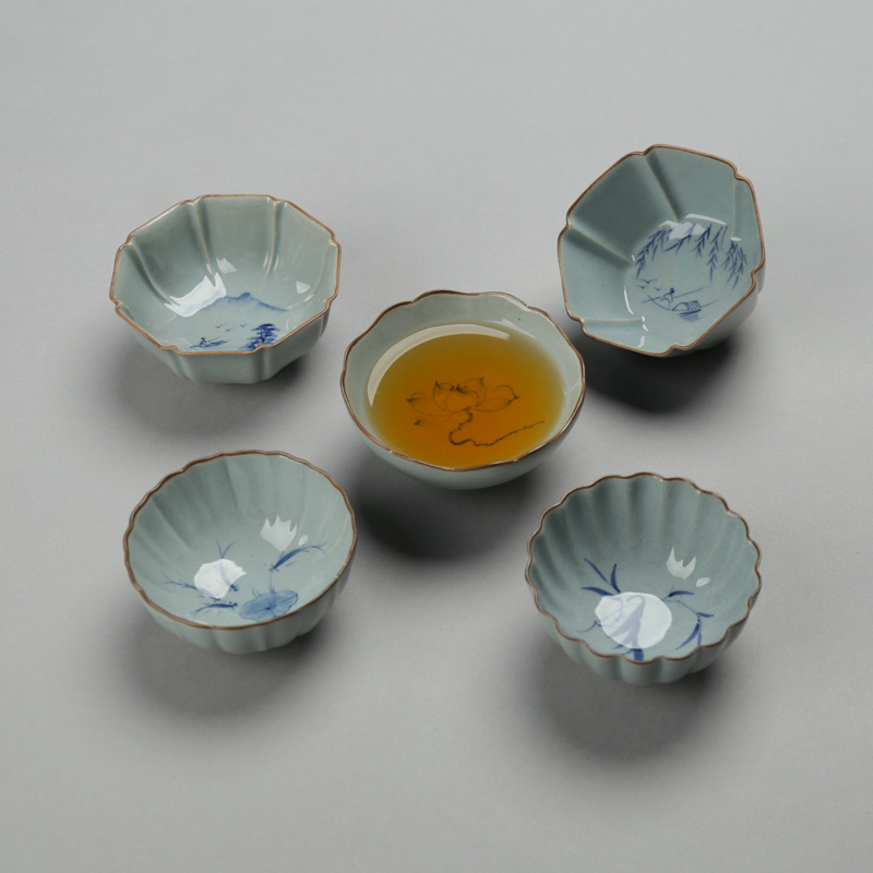 Prosody Master's Cup Handmade Handmade Single Cup Gongfu Tea Cup Large Number of ceramic Pu'er Tea Cup Personality Tasting Cups