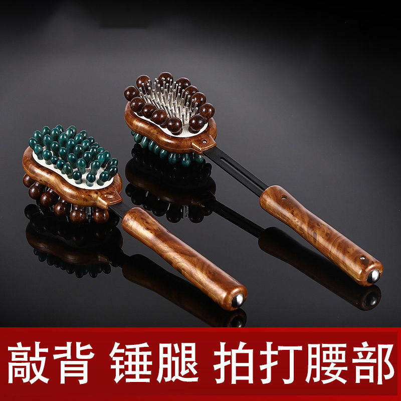 Knock Back Hammer Meridians Knocks Wood Solid Wood Massage Hammer Wellness Pat Healthcare Handheld leg Hammer Hammer Knock Back Hammer