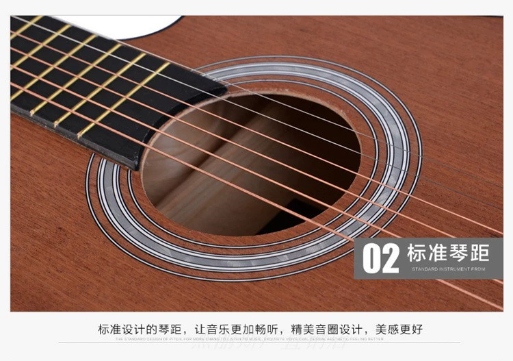 38 inch Sapele tro dân gian guitar acoustic người mới bắt đầu guitar acoustic người mới thực hành guitar jita - Nhạc cụ phương Tây