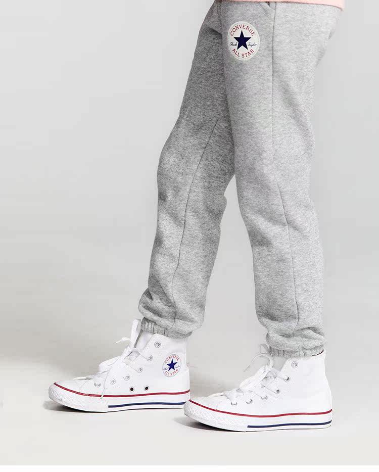 Converse, осенние флисовые конверсы, удерживающие тепло детские спортивные трикотажные штаны для отдыха, детская одежда, подходят для подростков converse / Converse 