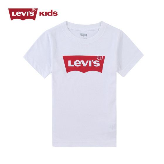 李维斯儿童装男童短袖T恤夏季新款中大童纯棉上衣女童半袖亲子装