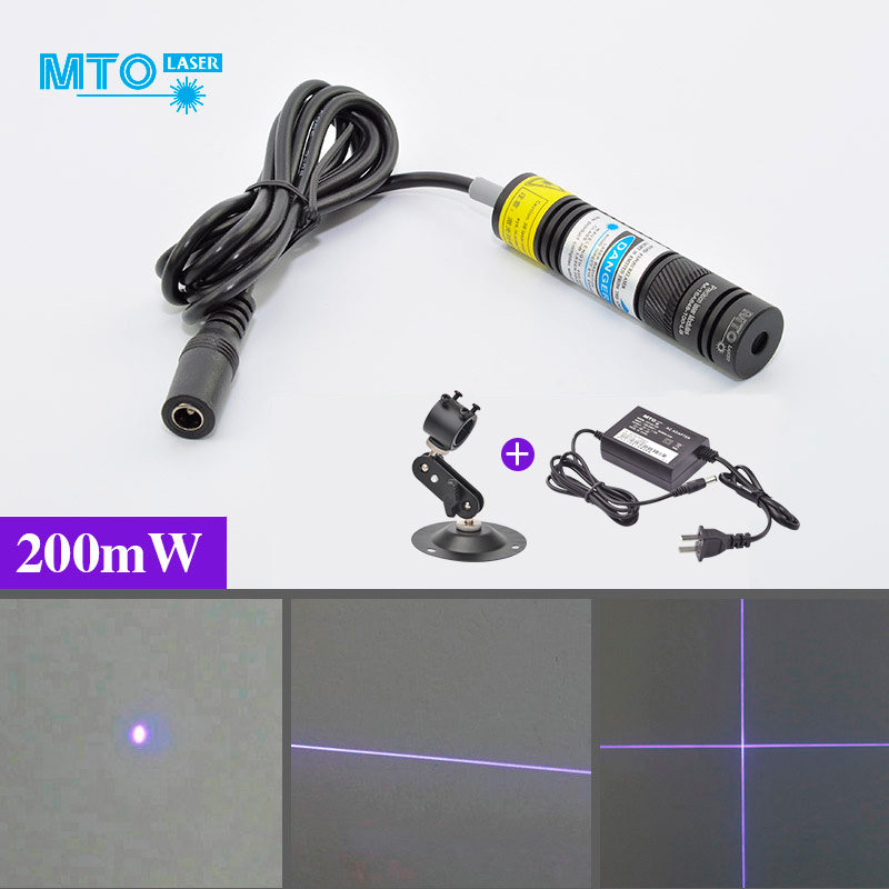 MTO brand blue-violet laser module high-power 200-300mW dot sight word cross positioning light