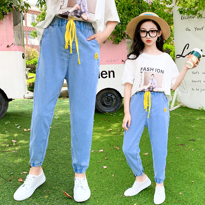 Girljeans 2020 mùa hè mới chiếc váy vừa trẻ lớn mất chân nhỏ mỏng quần chống muỗi quần trẻ em khí của dương.