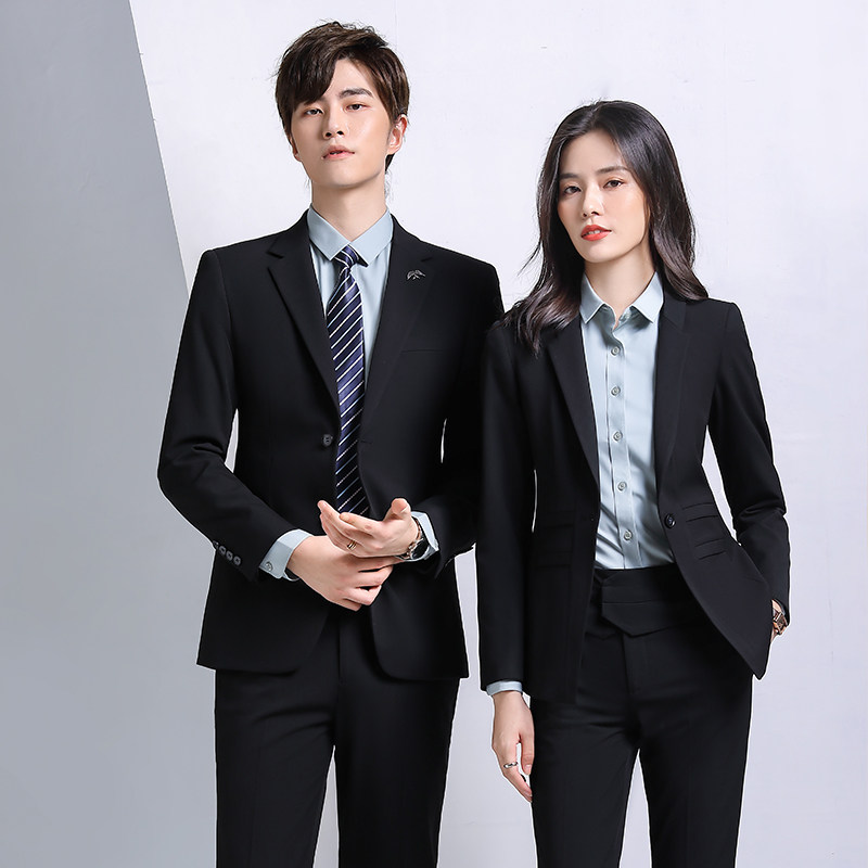 Suit formal suit professional tooling men and women with the hotel jewelry store work clothes female bridesmaids dress autumn and winter