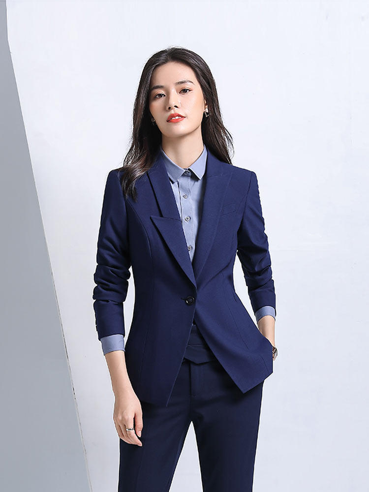 Business suit women's formal wear fashion temperament celebrity high-end suit skirt hotel front desk work clothes women's autumn and winter