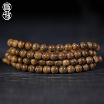 Tangyu Kalimantan Sunwater Agarwood 108 Bracelet Indonesia Natural Fidelity Collection Grade Buddha Bead Handstring