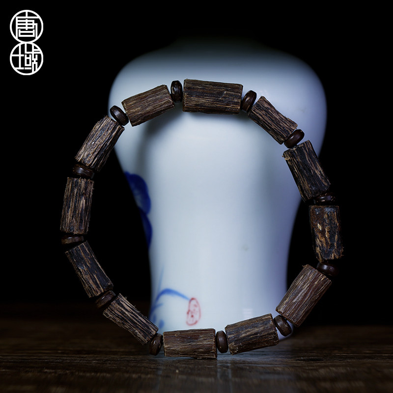 Tang Domain white chic Nan indulge with shaped hand string of Buddha beads candied beads handmade single ring male and female natural flower dense grain oil line old stock