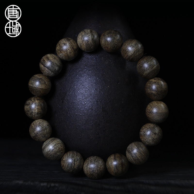 Tang Domain Brunei Sunken Fragrant 12mm Handmade Beads Candied Beads Handmade Single Ring Men And Women Natural Flower Dense oil line Old stock