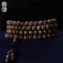 Tang Dynasty horse mud waterlogging agarson beads 8mm rosary bracelet sweet frankincense tabby high oil player Collection